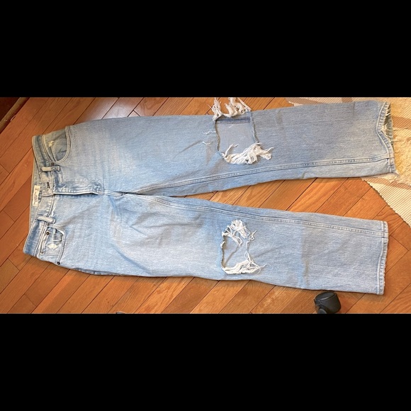 Abercrombie The 90s straight ultra high-rise jeans - Picture 2 of 4